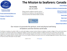 Tablet Screenshot of missiontoseafarers.ca